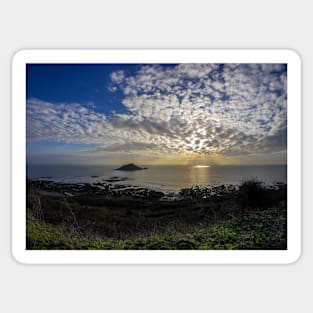 Mewstone Sunset from Wembury Point Sticker